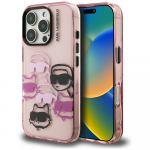 Karl Lagerfeld IML Multi K&C Head Pattern &Uuml;mbris jaoks iPhone 16 Pro Max - Roosa