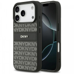 DKNY Repeat Texture Pattern with Tonal Stripe iPhone 17 Pro &Uuml;mbris - must