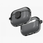 Uniq Glase Pro &Uuml;mbris jaoks AirPods Pro 3 Lock &Uuml;mbris - L&auml;bipaistev must