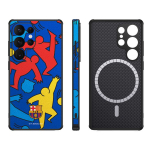 FC Barcelona dėklas Samsung Galaxy S25 Ultra magnetinis dėklas MagSafe OCFCBMCS25USP SP