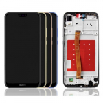 Ekranas skirtas Huawei P20 Lite su mėlynu rėmeliu HQ