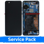 LCD Ekraan &Uuml;hildub Huawei P40 Koos Frame / Deep Sea Sinine / (Service Pack)