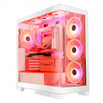 Modecom Volcano SPACE APEX ARGB MIDI Midi Tower valge