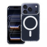 &Uuml;mbris iPhone 16 PRO MAX Clear Fusion Mag Cover &uuml;hilduv MagSafe-ga tumesinine