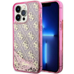 Guess GUHCP14LLC4PSGP iPhone 14 Pro 6.1" roosa/roosa hardcase Liquid Glitter 4G Transculent