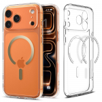 SPIGEN &uuml;mbris ULTRA HYBRID MAG compatible with MagSafe jaoks IPHONE 17 Pro clear kuldne