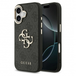 GUESS &uuml;mbris jaoks IPHONE 17 GUHCP17S4GMGCGR (PU W/ Big 4G Classic Logo) kuldne must