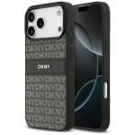 DKNY Repeat Texture Pattern with Tonal Stripe &Uuml;mbris jaoks iPhone 17 Pro Max - must