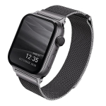 Uniq Dante Stainless Steel dirželis Apple Watch 1/2/3/4/5/6/7/8/SE/SE2 38/40/41mm - grafito