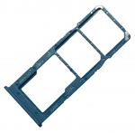 SIM card holder Samsung A125 A12/A127 A12S sinine original (service pack)