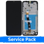 Ekranas skirtas Samsung A226 A22 5G juodas su rėmeliu (Service Pack)