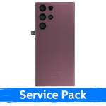 Galinis dangtelis skirtas Samsung S908 S22 Ultra / Burgundy / (Service Pack)