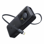 I&scaron;orinė baterija Baseus "Free2Pull" juoda 10000mAh 30W (PD) + integruotas "Type-C" laidas