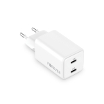 Forever TC-08-45CC GaN PD charger 2x USB-C 45W white