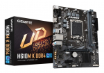GIGABYTE H610M K DDR4 emaplaat - toetab Intel Core 14th Gen protsessoreid, 3+1+1 faasiline h&uuml;briidtoide, kuni 3200MHz DDR4, 1xPCIe 3.0 M.2, GbE LAN, USB 3.2 Gen 1