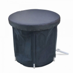Kokkupandav kaasaskantav t&auml;ispuhutav vann 75 x 75 cm must