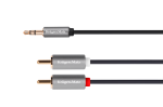Kruger&Matz Basic 3,5 mm stereopistik &ndash; 2RCA kaabel, 5 m