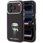 KARL LAGERFELD &uuml;mbris mudelile IPHONE 18 Pro Max/ 17 Pro Max &uuml;hildub MagSafe'iga (Smooth Ikonik Sketch) (v&auml;rv: bordoopunane)