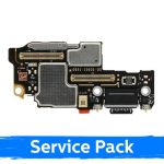 Charging Port Compatible With Google Pixel 9 Pro with Flex / Plata (Service Pack)