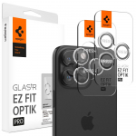 Spigen Glas.tR EZ Fit Optik Pro Camera Cover jaoks iPhone 15 Pro / 15 Pro Max / 16 Pro / 16 Pro Max / 17 Pro / 17 Pro Max - 2 pcs.