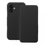 FOLIO &scaron;oninis magnetinis knygos tipo dėklas, skirtas IPHONE 16 PLUS, juodas