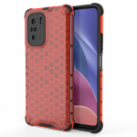Honeycomb Case soomuskaitse TPU kaitsekattega Xiaomi Redmi K40 Pro+ / K40 Pro / K40 / Poco F3 punane