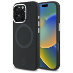 Mercedes Silicone Tonal Logo MagSafe iPhone 16 Pro Max &Uuml;mbris - must