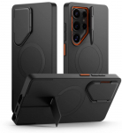 Tech-Protect Kevlar Aura MagSafe &Uuml;mbris jaoks Samsung Galaxy S25 Ultra - Must/Oranž