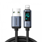 Joyroom Prism Series A16 Lightning / USB-A Kaabel 2.4A 1.2m with LED Display - must