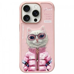 Nimmy Cool&Cute 2.0 Cat &Uuml;mbris jaoks iPhone 16 Pro Max - Roosa