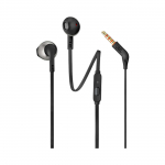 JBL T205 laidinės vidinės ausinės su mini lizdu 3,5 mm - juodos spalvos