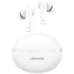 Bluetooth ausinės USAMS Echo E02 TWS ANC+ENC belaidės baltas