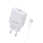 Beline Tinklo įkroviklis 1x USB-C 30W + USB-C laidas balta PD 3.0 BLNCW30C GaN