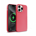 Crong Color Cover Magnetic MagSafe &uuml;mbris seadmele iPhone 15 Pro Max, roosa