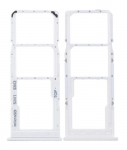 SIM card holder Samsung A125 A12/A127 A12S Valge original (service pack)