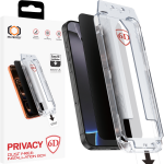 Tel Protect Dust-Free Easy Fit Privacy Full Glue 6D karastatud klaas Iphone 16 Pro Max must