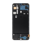 REWA OLED LCD-ekraan raamiga SAMSUNG A70 jaoks, must