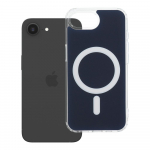 Case for iPhone 16e (SE4 2025) / 17e Clear Fusion Mag Cover compatible with MagSafe navy blue