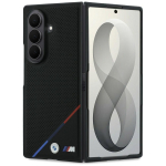 Must BMW M Leather Perforated Tricolor Stripe Metal Logos &uuml;mbris MagSafe'i toega Samsung Galaxy Z Fold8 Ultra telefonile