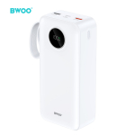 BWOO 22,5W 30000 mAh akupank LCD-ekraaniga, valge