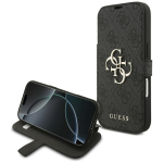 Guess Book 4G Metal Logo klapp&uuml;mbris iPhone 18 Pro / 17 Pro jaoks, must