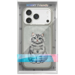 NIMMY case LUCKY FASHION CAT compatible with MagSafe for IPHONE 18 Pro/17 Pro grey
