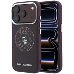 bordoopunane Karl Lagerfeld Point Choupette Sketch MagSafe &uuml;mbris iPhone 18 Pro Max / 17 Pro Max jaoks