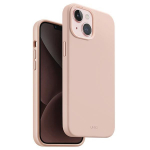 Uniq Lino Hue Magclick Charging &uuml;mbris jaoks iPhone 15 - roosa