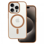 Akrilinis spalvotas magnetinis dėklas telefonui Iphone 12 Pro dykumos titano