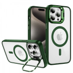 Tel Protect Kickstand Magsafe &Uuml;mbris jaoks Iphone 13 Pro roheline