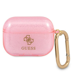Guess GUAPUCG4GP AirPods Pro &uuml;mbris roosa/roosa Glitter Collection
