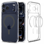 SPIGEN &uuml;mbris ULTRA HYBRID MAG compatible with MagSafe jaoks IPHONE 17 Pro clear graphite