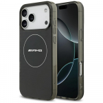 AMG Double Layer L&auml;bipaistev Smocked MagSafe &Uuml;mbris jaoks iPhone 17 Pro Max - Must