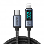 Joyroom Prism Series A16 Lightning / USB-C PD 20W 1.2m kaabel - must